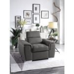 8228GY-1 Chair with Pull-out Ottoman - Image 5