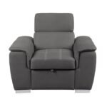 8228GY-1 Chair with Pull-out Ottoman - Image 2