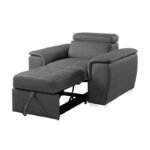 8228GY-1 Chair with Pull-out Ottoman - Image 4