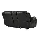 8230BLK-2 Double Glider Reclining Love Seat with Center Console - Image 3