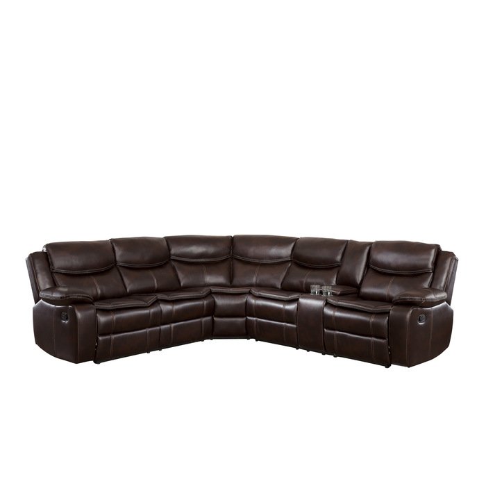 8230BRW_2LCR2RCN_noBG20w20path__l.jpg 8230BRW*SC 3-Piece Sectional with Right Console - Image 1