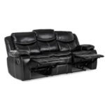 8230BLK-3 Double Reclining Sofa - Image 4