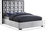Taj Velvet Upholstered Bed - Image 6