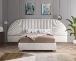 Cleo Velvet Upholstered Bed - Image 2