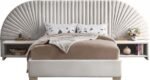Cleo Velvet Upholstered Bed - Image 3
