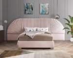 Cleo Velvet Upholstered Bed - Image 2