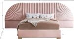 Cleo Velvet Upholstered Bed - Image 4