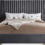 Cleo Velvet Upholstered Bed