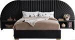 Cleo Velvet Upholstered Bed - Image 3