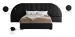 Cleo Velvet Upholstered Bed - Image 5