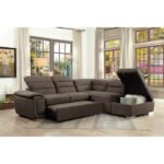 8277CH* 3-Piece Sectional with Adjustable Headrests, Pull-out Bed and Right Chaise with Storage Ottoman - Image 8