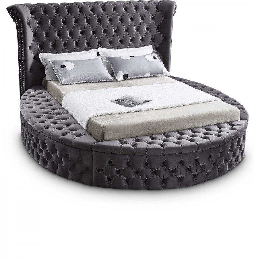 8297.jpg Luxus Velvet Upholstered Bed - Image 1