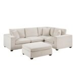 8310NBE*5AC2C1ACROT 5-Piece Modular Sectional with Ottoman