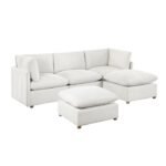 8338BE*52CRAC2OT 5-Piece Modular Sectional with Two Ottomans