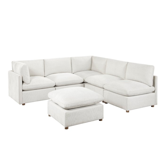 8338BE_62CR3ACOT_noBG_front__l.jpg 8338BE*62CR3ACOT 6-Piece Modular Sectional with Ottoman - Image 1