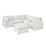 8338BE*63CR2ACOT 6-Piece Modular Sectional with Ottoman