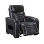 8344BLK-1PWHM Power Reclining Chair with Power Headrest, Cup holder, Storage Arms(Top and Side), Air Massage, Heat, LED Lighting and Charging Ports - Image 6
