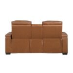 8344BRW-2PWHM Power Double Reclining Love Seat with Center Console, Power Headrests, Storage Arms(Top and Side) ,Cup Holders, Wireless speakers with Sub-Woofer, Air Massage, Heat, LED Lighting and Charging Ports - Image 3