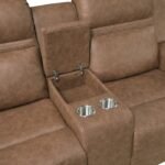 8347BRW-2 Double Reclining Love Seat with Center Console - Image 5