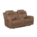 8347BRW-2 Double Reclining Love Seat with Center Console - Image 2
