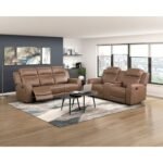 8347BRW-2 Double Reclining Love Seat with Center Console - Image 8