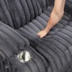 8348DGY-3 Double Reclining Sofa with Cup Holders - Image 6