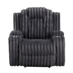 8348DGY-1 Reclining Chair with Cup Holders