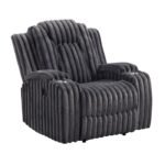 8348DGY-1 Reclining Chair with Cup Holders - Image 2