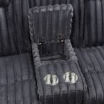 8348DGY-2 Double Reclining Love Seat with Center Console and Cup Holders - Image 5