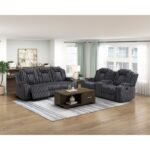 8348DGY-3 Double Reclining Sofa with Cup Holders - Image 7