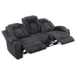 8348DGY-3 Double Reclining Sofa with Cup Holders - Image 4