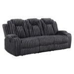 8348DGY-3 Double Reclining Sofa with Cup Holders - Image 2