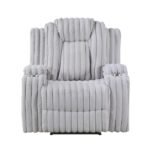 8348GRY-1 Reclining Chair with Cup Holders