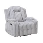 8348GRY-1 Reclining Chair with Cup Holders - Image 2