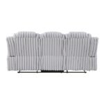8348GRY-3 Double Reclining Sofa with Cup Holders - Image 3