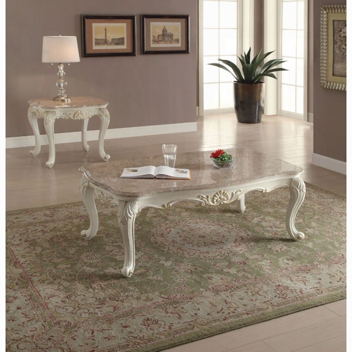 83540.jpg Chantelle Coffee Table W/Marble Top - Image 1