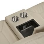 8379BEG-2 Double Reclining Love Seat with Center Console and Receptacles - Image 6