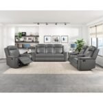 8379DGY-3 Double Reclining Sofa - Image 8