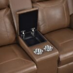 8379TBR-2 Double Reclining Love Seat with Center Console and Receptacles - Image 5