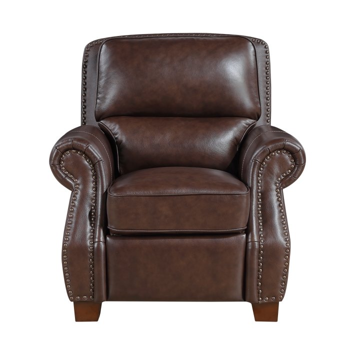 8448BRW-1PB_noBG_front__l.jpg 8448BRW-1PB Push Back Reclining Chair - Image 1
