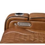 8449BR-2PWHM Power Double Reclining Love Seat with Center Console, Power Headrests, Storage Arms with Cup Holders, Wireless charger,  Air Massage and Heat, LED Lighting and Charging Ports - Image 7