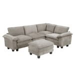 8450PWT*53ACCR 5-Piece Modular Sectional with Ottoman