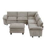 8450PWT*64ACCROT 6-Piece Modular Sectional with Ottoman - Image 2