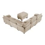 8450TPE*64ACCROT 6-Piece Modular Sectional with Ottoman - Image 3