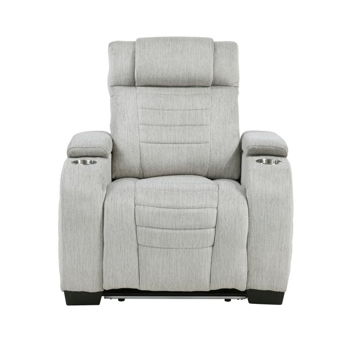 8455GRY-1_noBG_front__l.jpg 8455GRY-1 Reclining Chair - Image 1