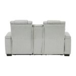 8455GRY-2 Double Reclining Love Seat with Center Console, Wireless Speakers, Storage Arms, Cup holders and LED - Image 4