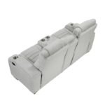 8455GRY-2 Double Reclining Love Seat with Center Console, Wireless Speakers, Storage Arms, Cup holders and LED - Image 3