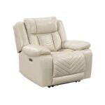 8457BEG-1PW Power Reclining Chair with LED and Charging Ports - Image 2