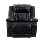 8457BLK-1PW Power Reclining Chair with LED and Charging Ports