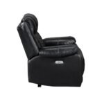 8457BLK-1PW Power Reclining Chair with LED and Charging Ports - Image 3